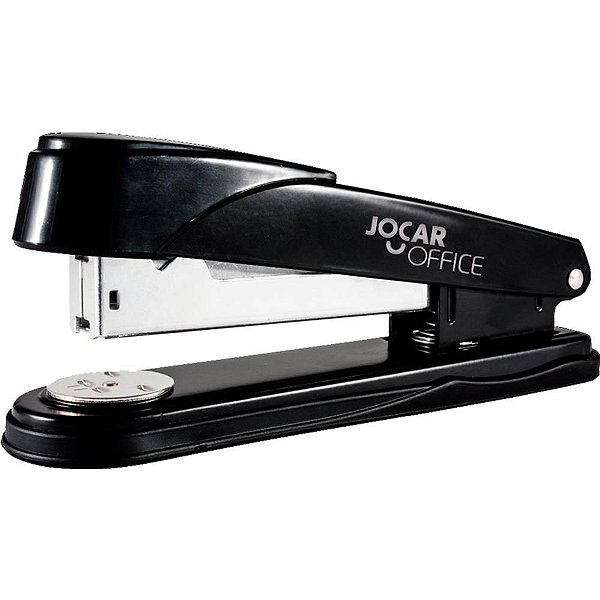 Grampeador de Metal Jocar Preto 16CM para ATÉ 50 Folhas