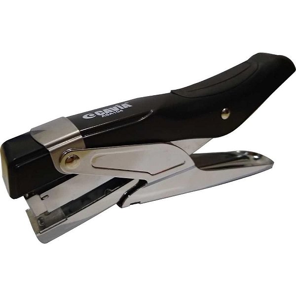 Grampeador Alicate para 25 Folhas 26/6 Preto Metálico