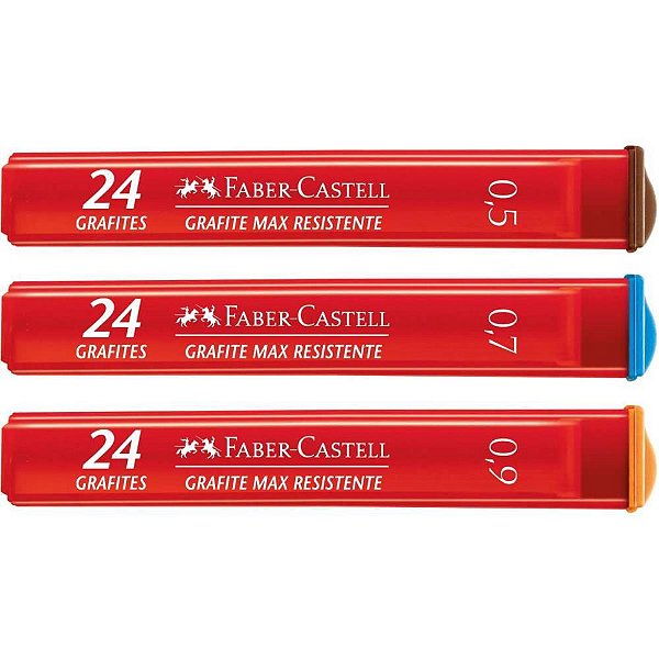 Grafite 0.7MM Polymer HB Média - Caixa com 14 Tubos + 2 Tubos Grátis