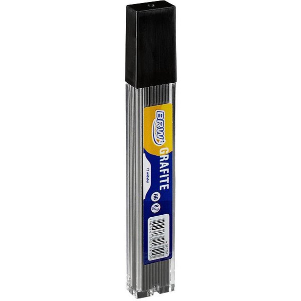 Grafite 0,7MM HB BRW - 12 Tubos com 12 Minas