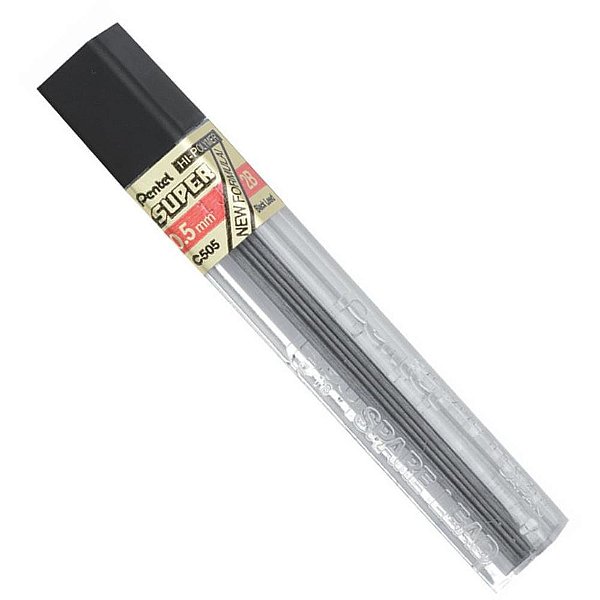 Grafite 0.5MM 2B HI Polymer Super - Caixa com 12 Tubos