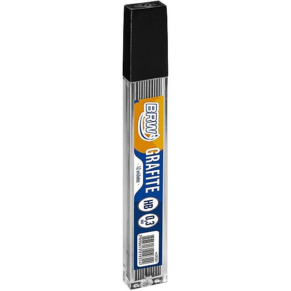 Grafite 0.3MM HB BRW – 12 Tubos com 12 Minas Cada