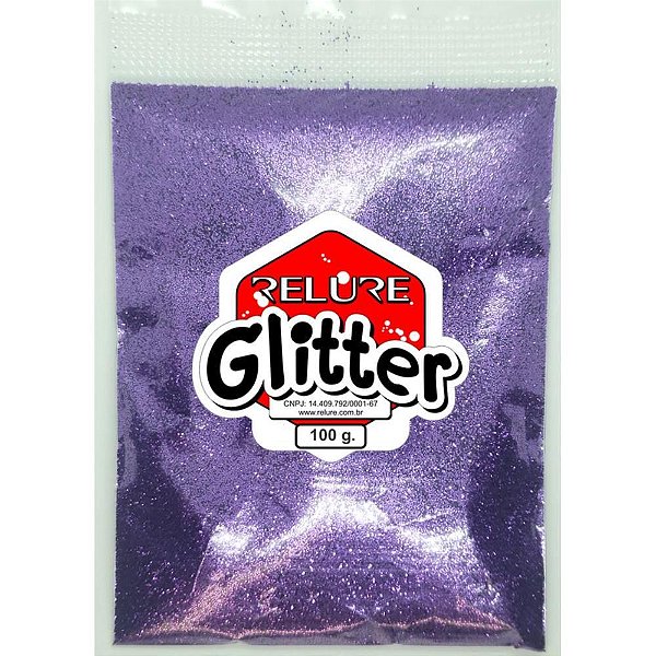Glíter PVC Roxo 100G