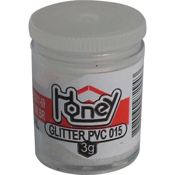 Glíter PVC Cristal 3G – Pacote com 12 Potes