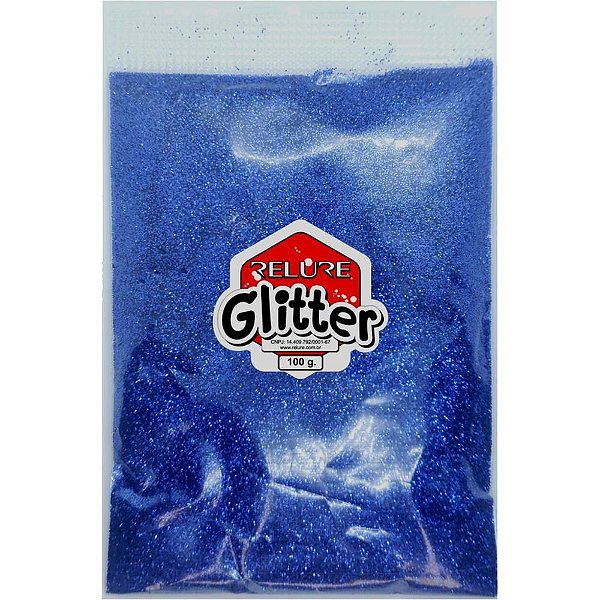 Glíter PVC Azul Royal 100G