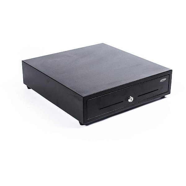 Gaveta para Dinheiro MG41CS ECO Preta 5 Cédulas 8 Moedas