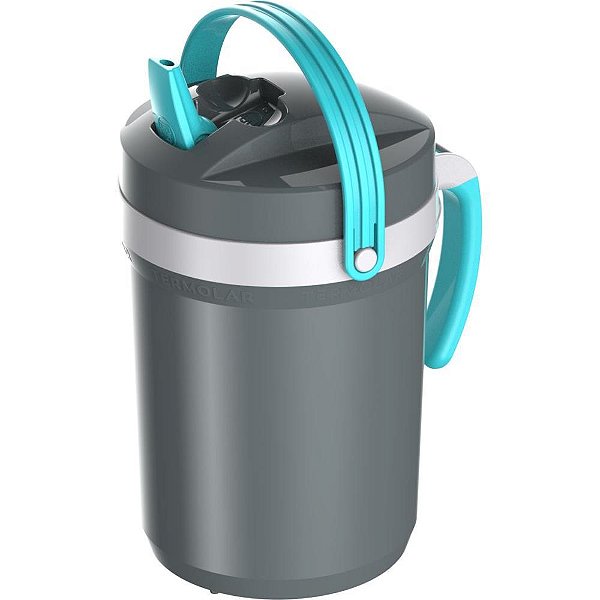 Garrafão Isotérmico Jarra FLIP TOP 2,5L Cinza