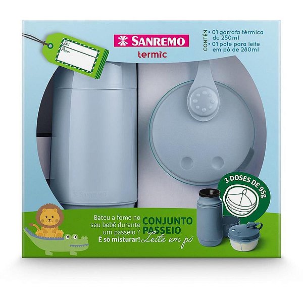 Garrafa Térmica Rosca Garrafa 250ML+DOSADOR Leite AZ