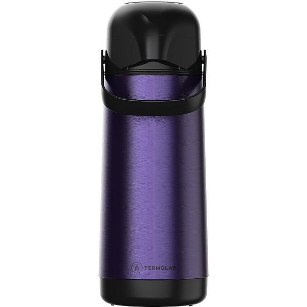 Garrafa Térmica Pressão Lumina INOX Roxo Midnight 1L