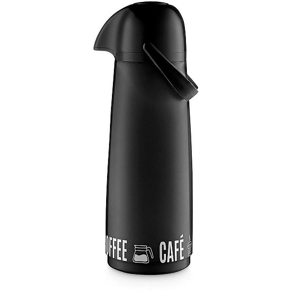 Garrafa Térmica Pressão Expressar 1,8L Café Preta