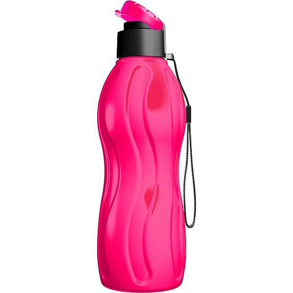Garrafa Plástica INFINITY Neon 600ML Rosa