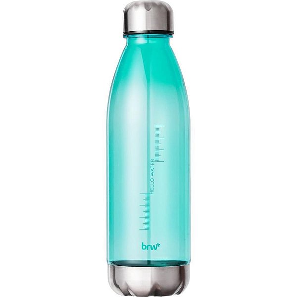 Garrafa Plástica Estampada 700ML Turquesa