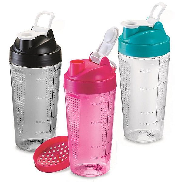 Garrafa para Academia Shakeira 820ML PET com Peneira S