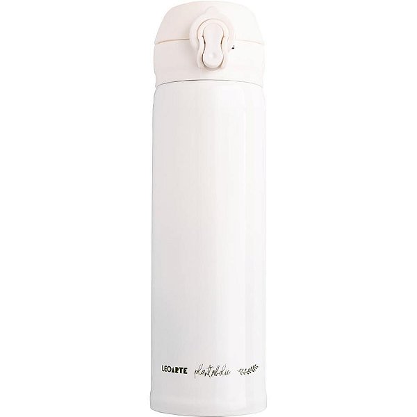 Garrafa de Alumínio Plantaholic 350ML Branca