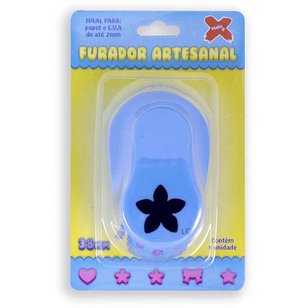 Furador Papel e EVA Gigante FLOR 5 Pétalas 38MM