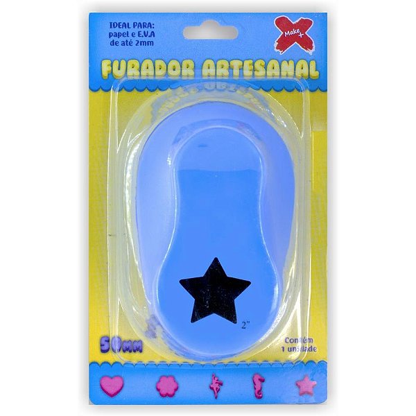 Furador de Papel e EVA Gigante Estrela 50MM