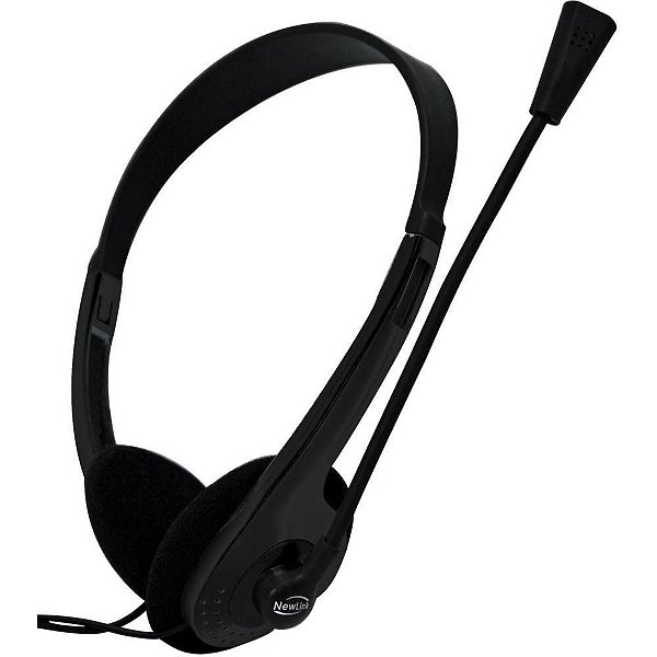 Fone de Ouvido com Microfone HIGH Tone P2 com Volume Preto