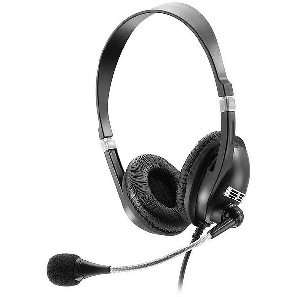 Fone de Ouvido com Microfone Headphone P2 Acoustic Preto AJ