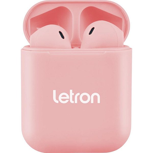 Fone de Ouvido Bluetooth Letron BOX Rosa