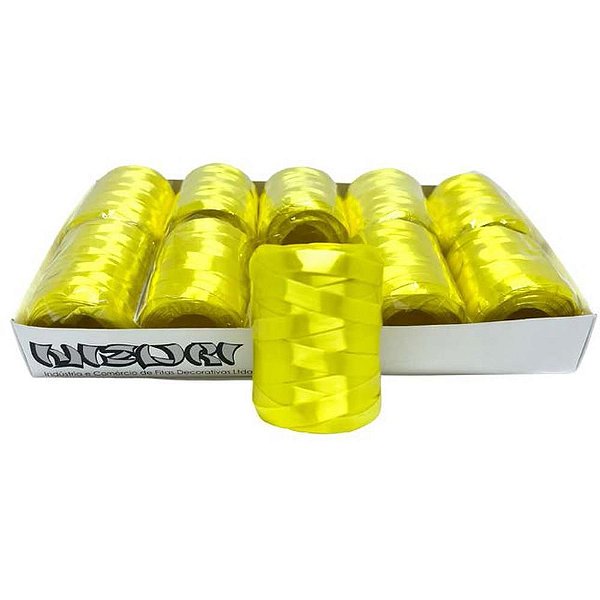 Fitilho 5MM X 50M Amarelo Canário - Pacote com 10