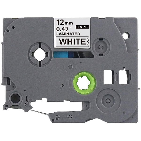 Fita para Rotulador Eletrônico 12MM X 8MTS TZC-231 PRETO/BRANCO