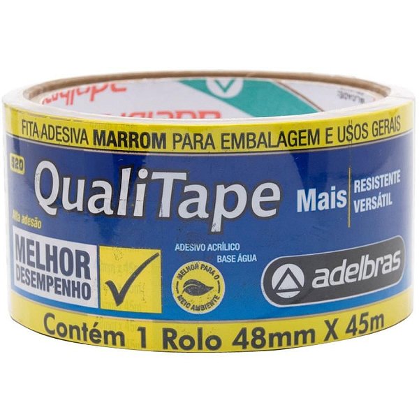 Fita para Empacotamento Qualitape 48MM X 45M Marrom