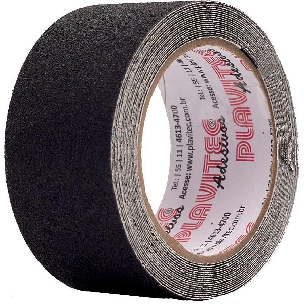 Fita para Demarcação de Solo Antiderrapante 50MMX5MTS Preta (7898078757291)