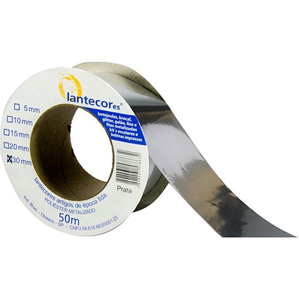 Fita Metalóide 30MM X 50M Prata