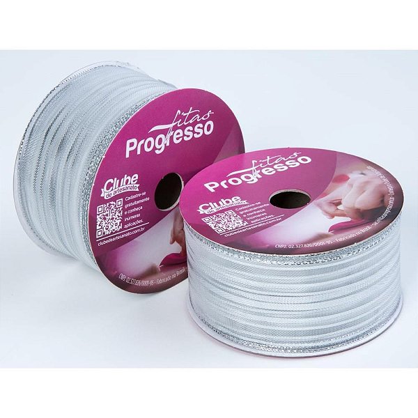 Fita Metalizada 38MM 10M Prata ARAMADA