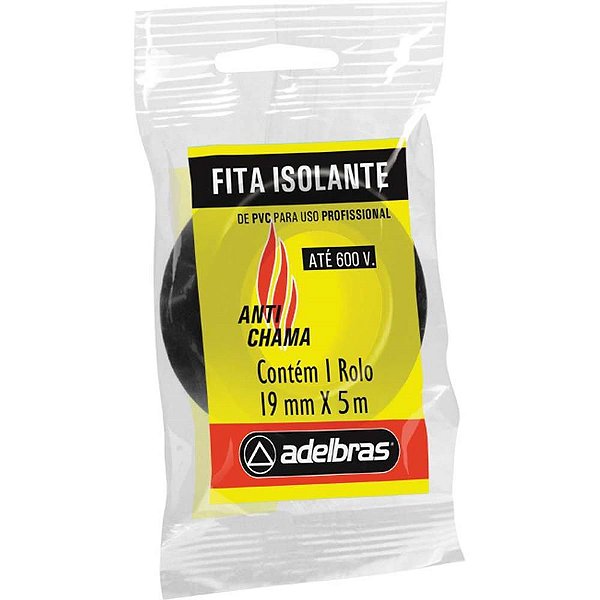 Fita Isolante 19MM X 5M ANTI-CHAMA