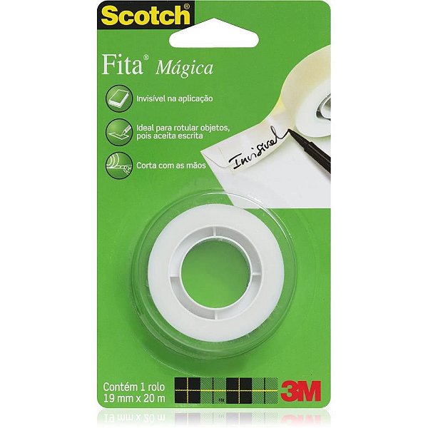 Fita Invisível SCOTCH 810 19MM X 20M Corta Fácil