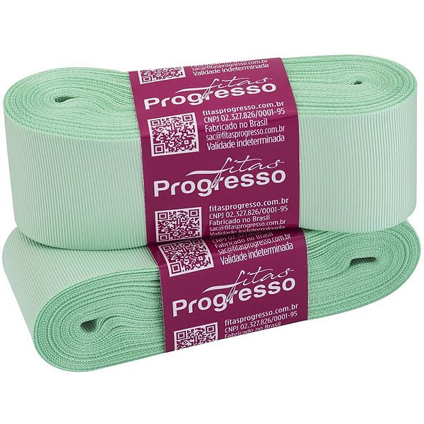 Fita de Gorgurão 38MM 10M Verde Bebê
