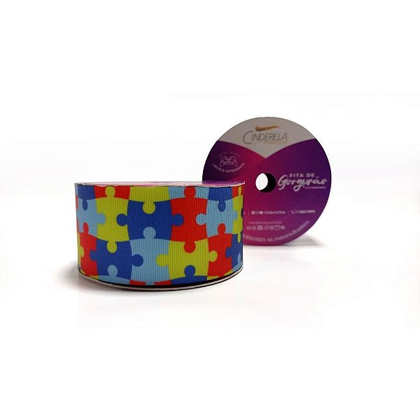 Fita de Gorgurão 38MM 10M QUEBRA-CABEÇA