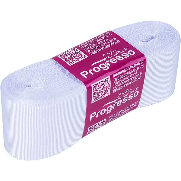 Fita de Gorgurão 38MM 10M Branco 201