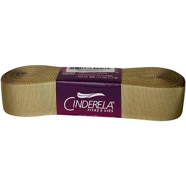 Fita de Gorgurão 22MM 10M Dourado