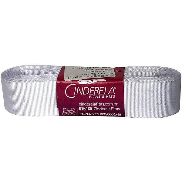 Fita de Gorgurão 22MM 10M Branco