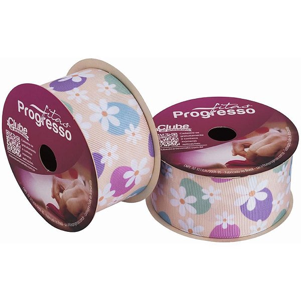 Fita de Gorgurão Páscoa 38MM 10M Páscoa Colors