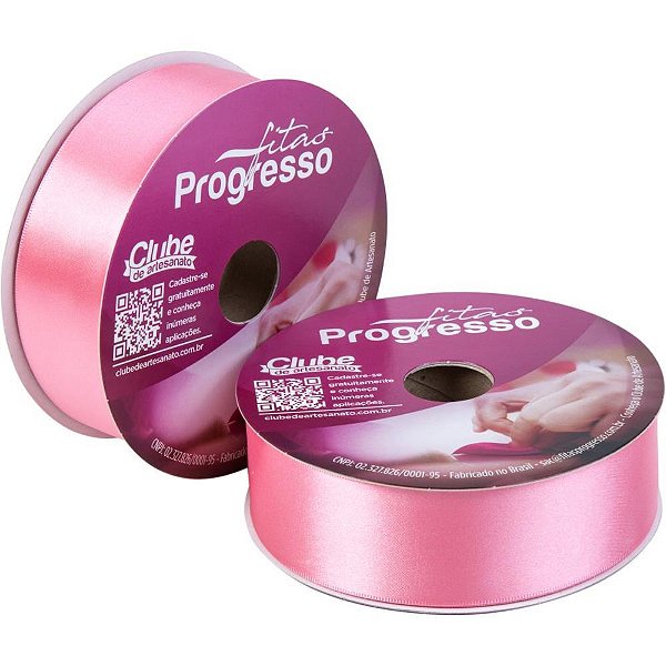 Fita de Cetim 38MM 50M Rosa Petala 009