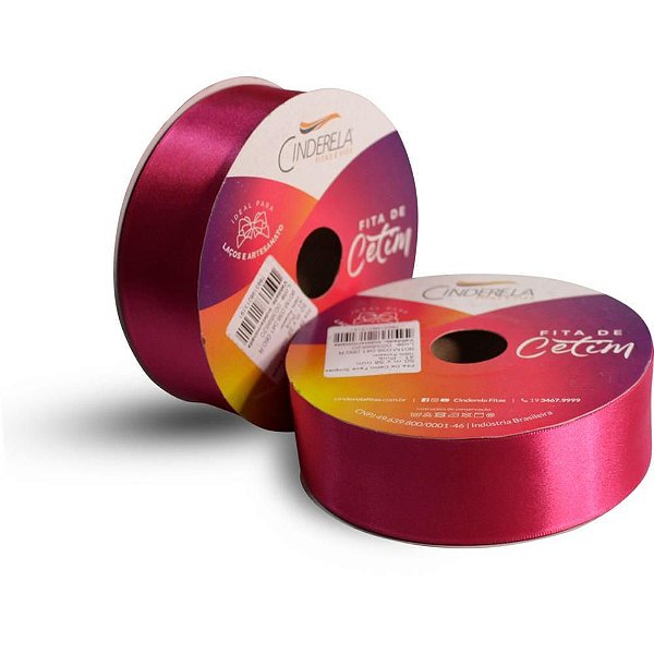 Fita de Cetim 38MM X 50M PINK