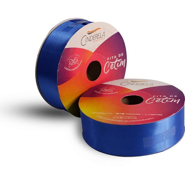 Fita de Cetim 38MM 50M Azul Royal