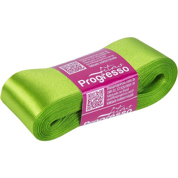 Fita de Cetim 38MM 10M Verde Folha 677