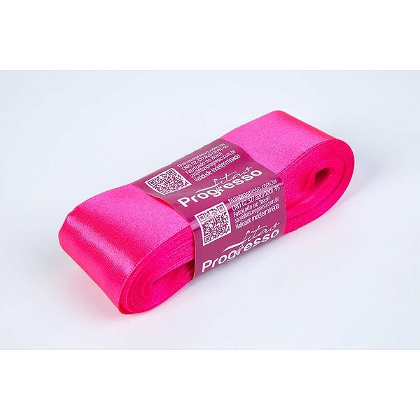 Fita de Cetim 38MM 10M Rosa Neon 279