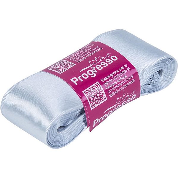 Fita de Cetim 38MM 10M Prata 084