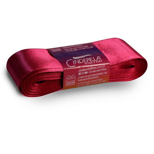 Fita de Cetim 38MM X 10M PINK - Fitas Cinderela