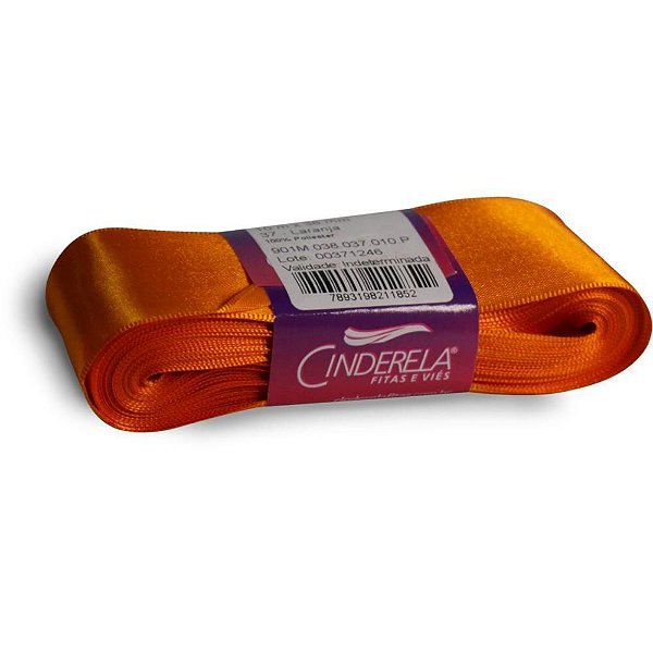 Fita de Cetim 38MM 10M Laranja