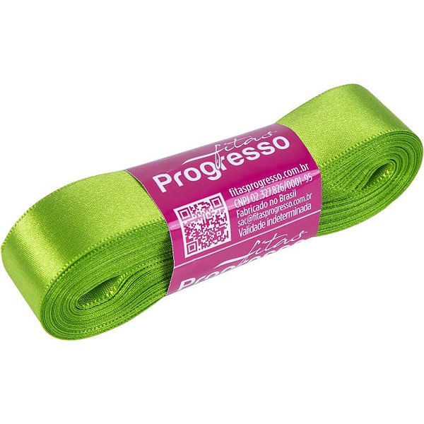 Fita de Cetim 22MM 10M Verde Folha 677