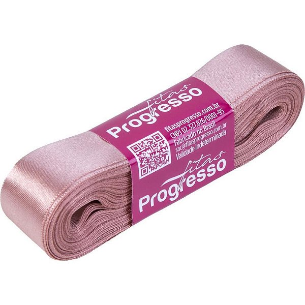 Fita de Cetim 22MM 10M Rosa Velho