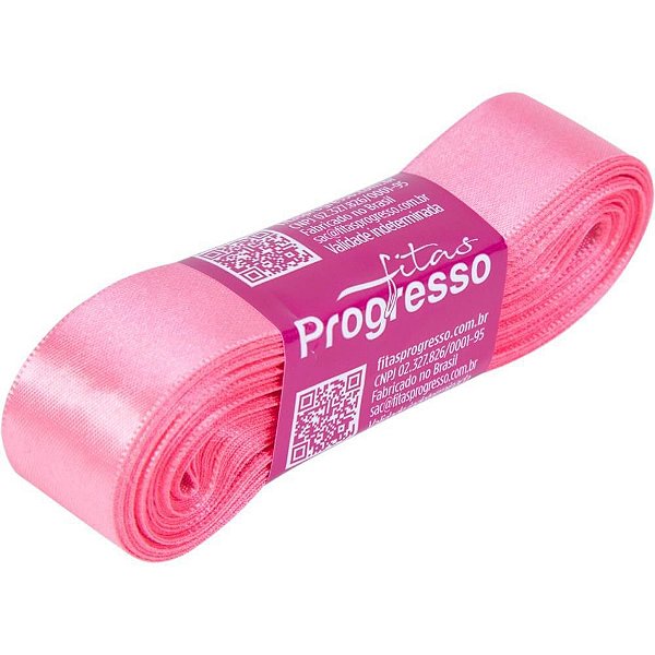 Fita de Cetim 22MM 10M Rosa Petala 009