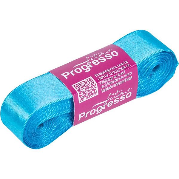 Fita de Cetim 22MM X  10M Azul Turqueza 213