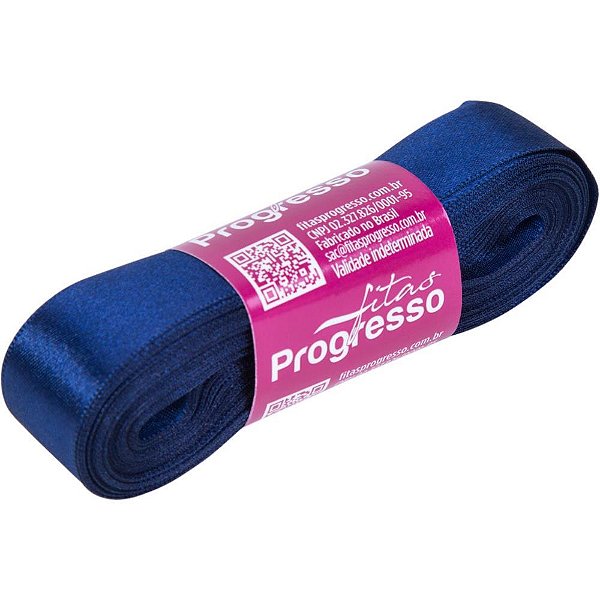 Fita de Cetim 22MM X 10M Azul Marinho 215